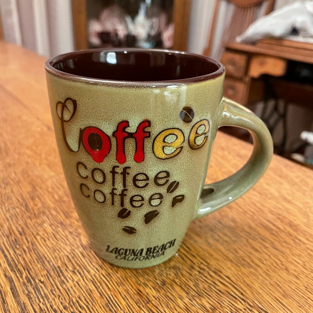 Coffee Coffee Coffee  Laguna Beach California Souvenir Coffee Cup by Agiftcorp